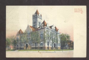 JEFFERSON CITY MISSOURI COLE COUNTY COURT HOUSE MO. VINTAGE POSTCARD