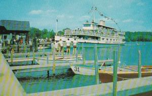 New Hampshire Lake Winnipesaukee M V Mount Washington At Centre Harbor