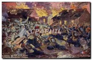 Postcard Old Army Battle of the Marne Turcos has Germigny l & # 39Eveque