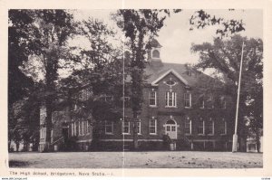 BRIDGETOWN, Nova Scotia, Canada, 1910-1950s; The High School