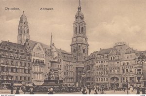 DRESDEN, Saxony, Germany, 1900-10s; Altmarkt