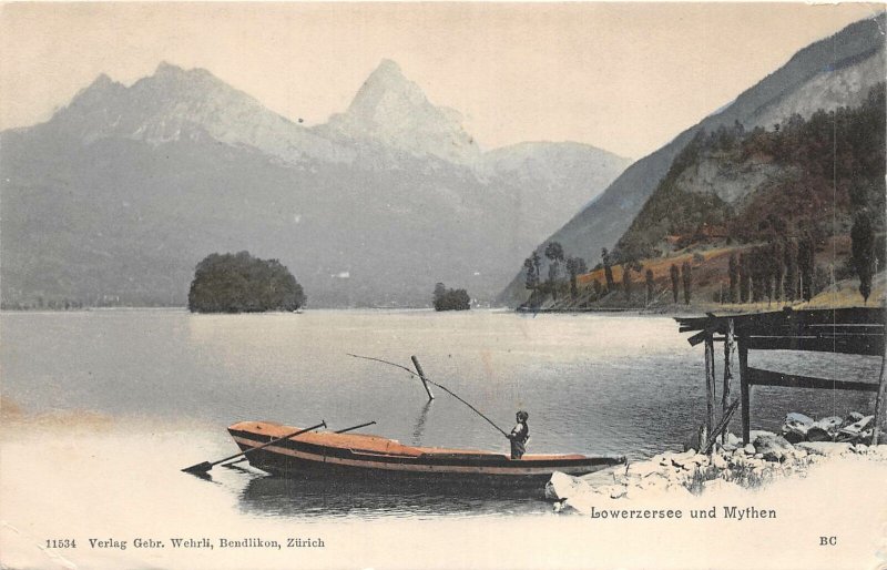 Lot 37 lauerzersee und mythen boat fishing switzerland lowerzersee