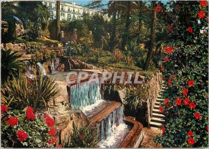 Modern Postcard Sanremo Riviera of Flowers Garden Fountains in the Park