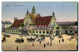 Old Postcard Essen Hauptbahnhof