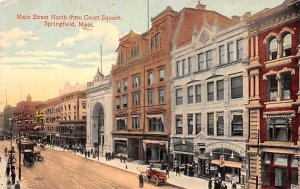 Main Street North from Court Square Springfield, Massachusetts MA