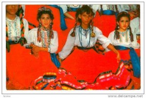 Girls Wearing Colorful Customes, Rio Grande, Texas, PU-1956