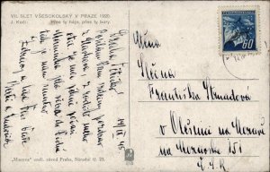 Postcard PRAGUE CZECH REPUBLIC A/s KOCI Young Girls School Festival