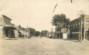 Postcard RPPC Louisiana Rudd Main Street looking East #0252 23-9963