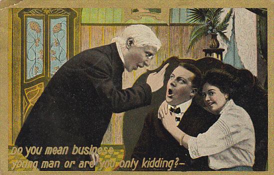 Romantic Couple Do You Mean Business1910