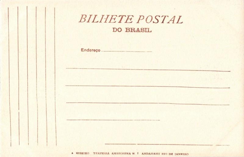 RIO DE JANEIRO BRAZIL~CORCOVADO~A RIBEIRO #153 POSTCARD 1900s