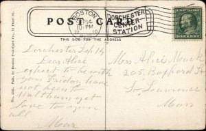 Dorchester MA Washington & Harvard Sts. c1910 Postcard