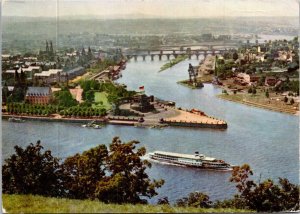 Germany The Rhine Koblenz Deutsches Eck