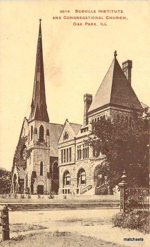 C-1910 Scoville Institute Congregational Church Oak Park Illinois Hoffman 2906