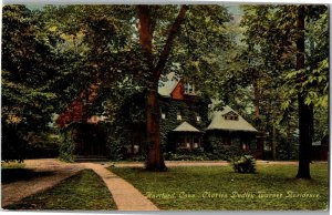 Charles Dudley Warner Residence, Hartford CT Vintage Postcard D68