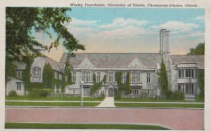 Postcard Wesley Foundation University of Illinois Champaign Urbana IL