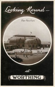 United Kingdom England Sussex Worthing looking round pier pavilion postcard