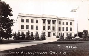 B35/ Valley City North Dakota ND RPPC Postcard c30s Court House Building