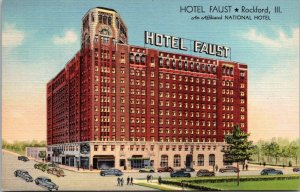 Illinois Rockford Hotel Faust Curteich