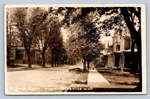 J87/ New Martinsville West Virginia RPPC Postcard c1910 Clark St Homes 361