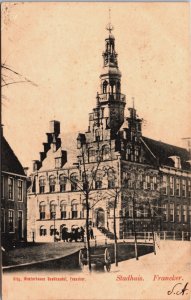 Netherlands Stadhuis Franeker Vintage Postcard C120