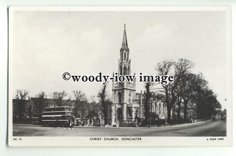 cu2066 - Church of Christ from the Road, in Doncaster, Yorks - Postcard - Tuck's