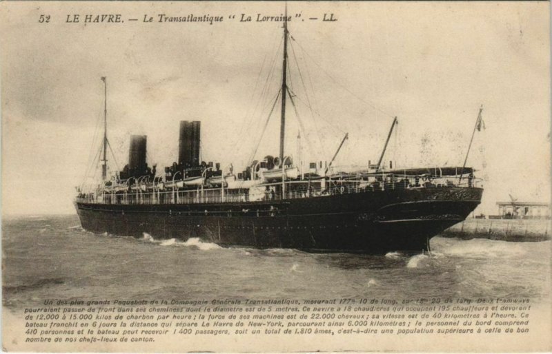 CPA ak the transatlantic lorraine ships (1207030) 