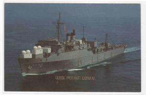 USS Point Loma AGDS-2 Trident Missile Support Ship US Navy Ship postcard