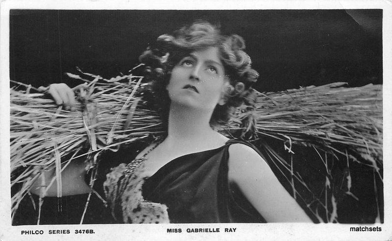 C-1910 Stage Actress Miss Gabrielle Ray Philco Series RPPC Real photo 7372