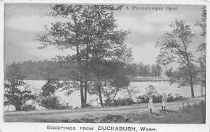 F35/ Duckabush Washington Postcard c1910 Greetings from Duckabush