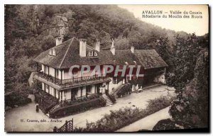 Old Postcard Avallon Valley of Coisin Hotellerie du Moulin des Ruats