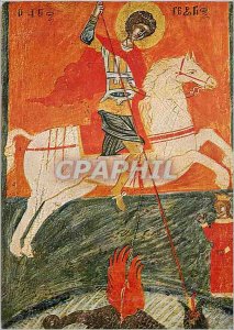 Modern Postcard St Georges Icon of Asia Minor 16th Century