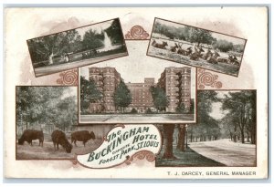 St. Louis Missouri MO Postcard Buckingham Forest Park Multiview c1912 Vintage