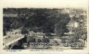 Real Photo - Prince's Bridge Melbourne Australia Postcard