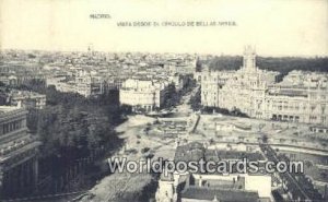 Vista Desde El Circulo De Bellas Artes, Madrid Spain Tarjeta Postal Unused 