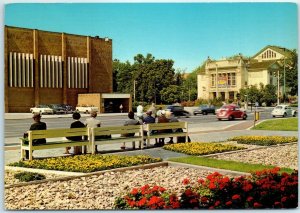 Postcard - Kongresshalle and Theater - Giessen, Germany 