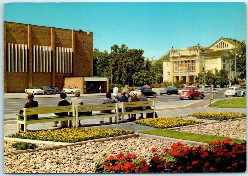 Postcard - Kongresshalle and Theater - Giessen, Germany 