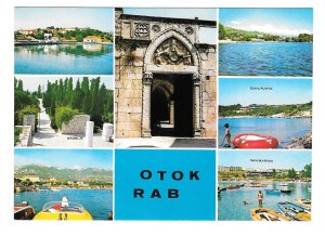 Rab Otok Croatia Island Adriatic Sea Panoramas F Mauer Multiview 4X6 Postcard