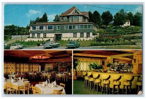 1960 Scenic Valley View Inn Motel Ski Lodge Warwick New York Multi-View Postcard