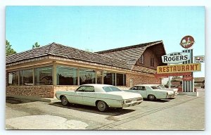 CLAXTON, GA Georgia ~ MRS. ROGERS RESTAURANT c1960s Evans County Postcard