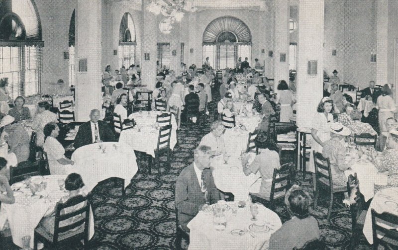 OCEAN CITY, New Jersey, PU-1955; The Flanders Hotel, Dining Room