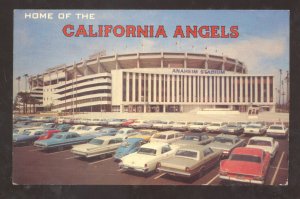 ANAHEIM CALIFORNIA ANGELS BASEBALL STADIUM OLD CARS MLB VINTAGE POSTCARD