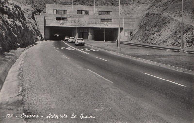 B78007 caracas autopista la guaira car voiture  venezuela  scan front/back image