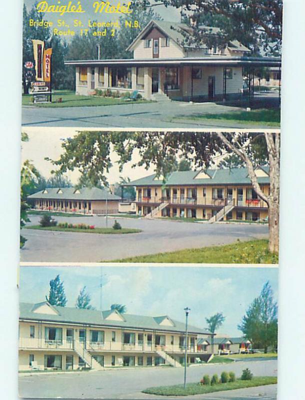 Unused Pre-1980 DAIGLE'S MOTEL St. Leonard NB M1182