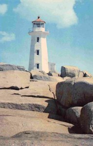 Peggy's Cove Lighthouse Nova Scotia Canada postcard