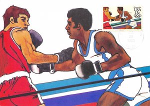 Boxing Artwork by Robert Peak Olympic Unused 