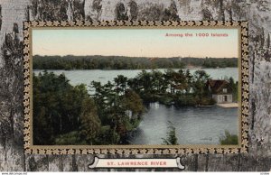 ST. LAWRENCE RIVER, Ontario, Canada, 1900-10s; Among the Thousand Islands