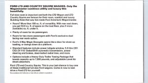 1978 Ford LTD Wagon Vintage Advertising Oversize Postcard Wagonmaster