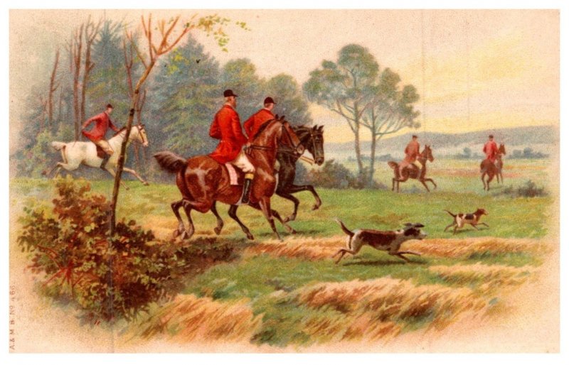 Dog , running the fox   ( Fox Hunt )