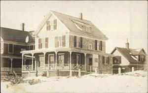 Home - Wells ME Written on Back c1910 Real Photo Postcard