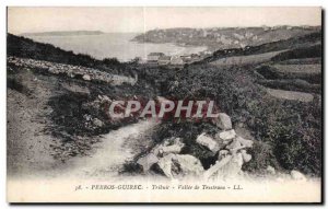 Old Postcard Perros Guirec Tribuic Vallee Trestaou